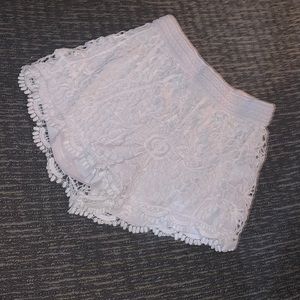 $1! Rue21 White Lace Shorts